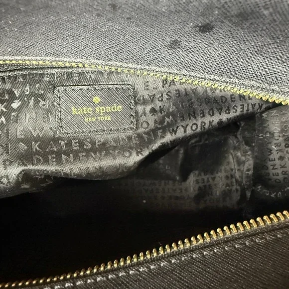 Kate‎ Spade Run Wild Leopard Hayden Cat Purse Bag Dani Brighton Black Cat Wallet